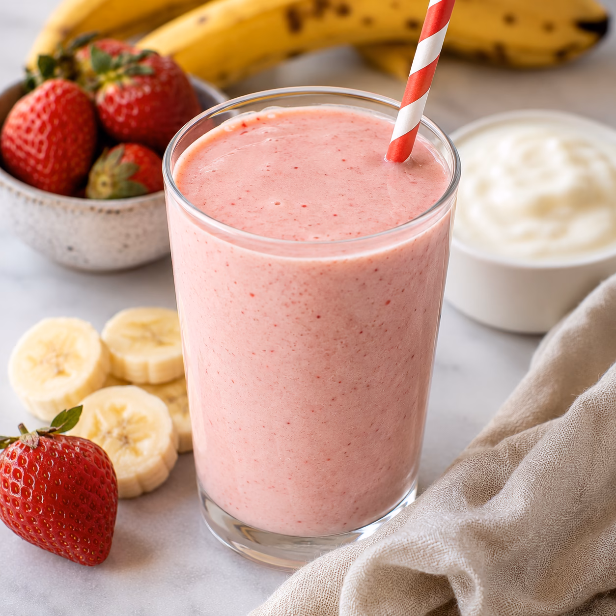 Strawberry Banana Yogurt Smoothie,Smoothie