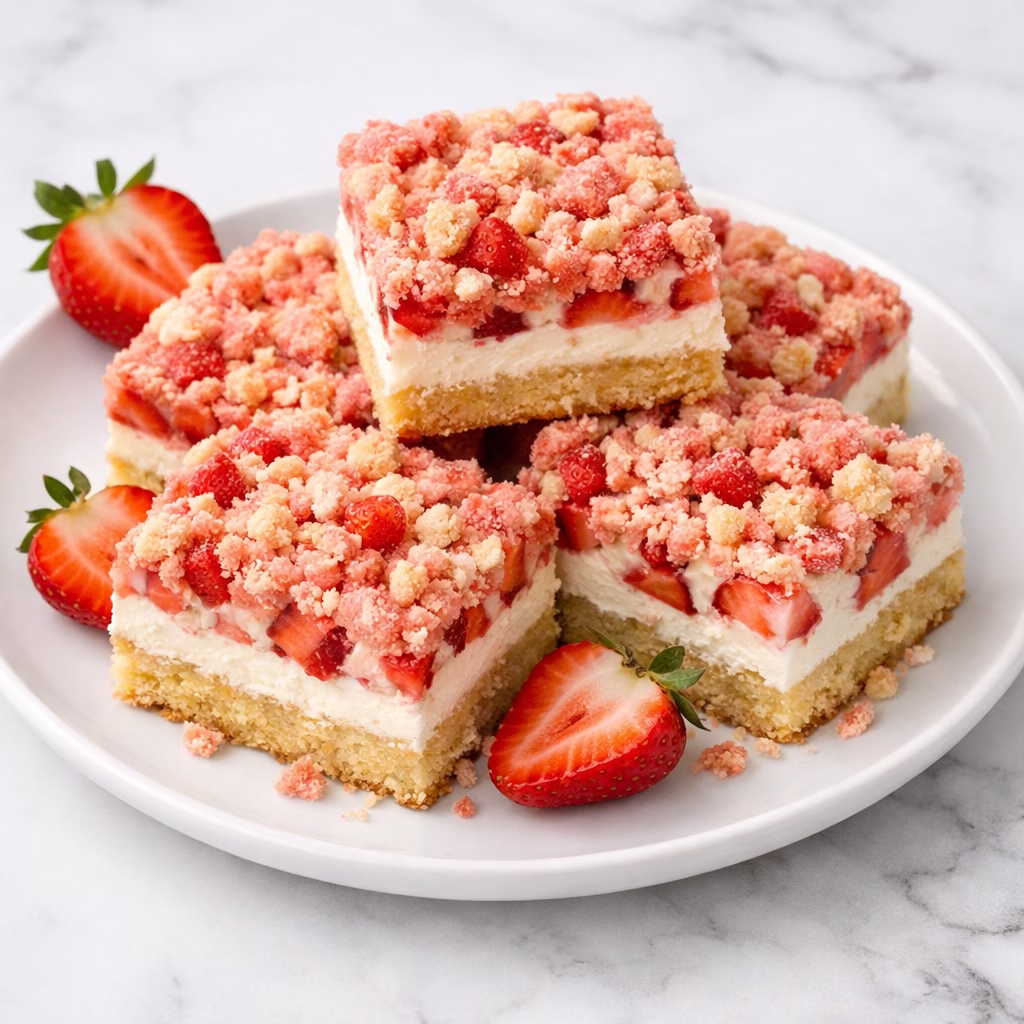 Strawberry Shortcake Bars