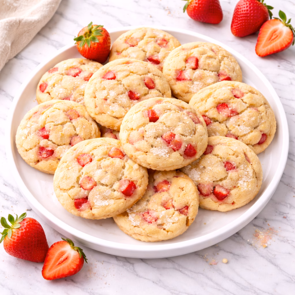 Strawberry Sugar Cookies
