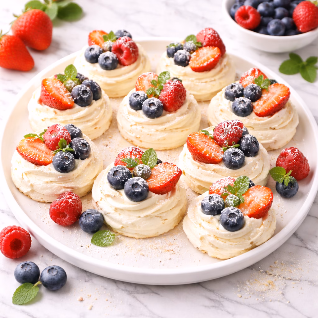 Mini Pavlova Cookies