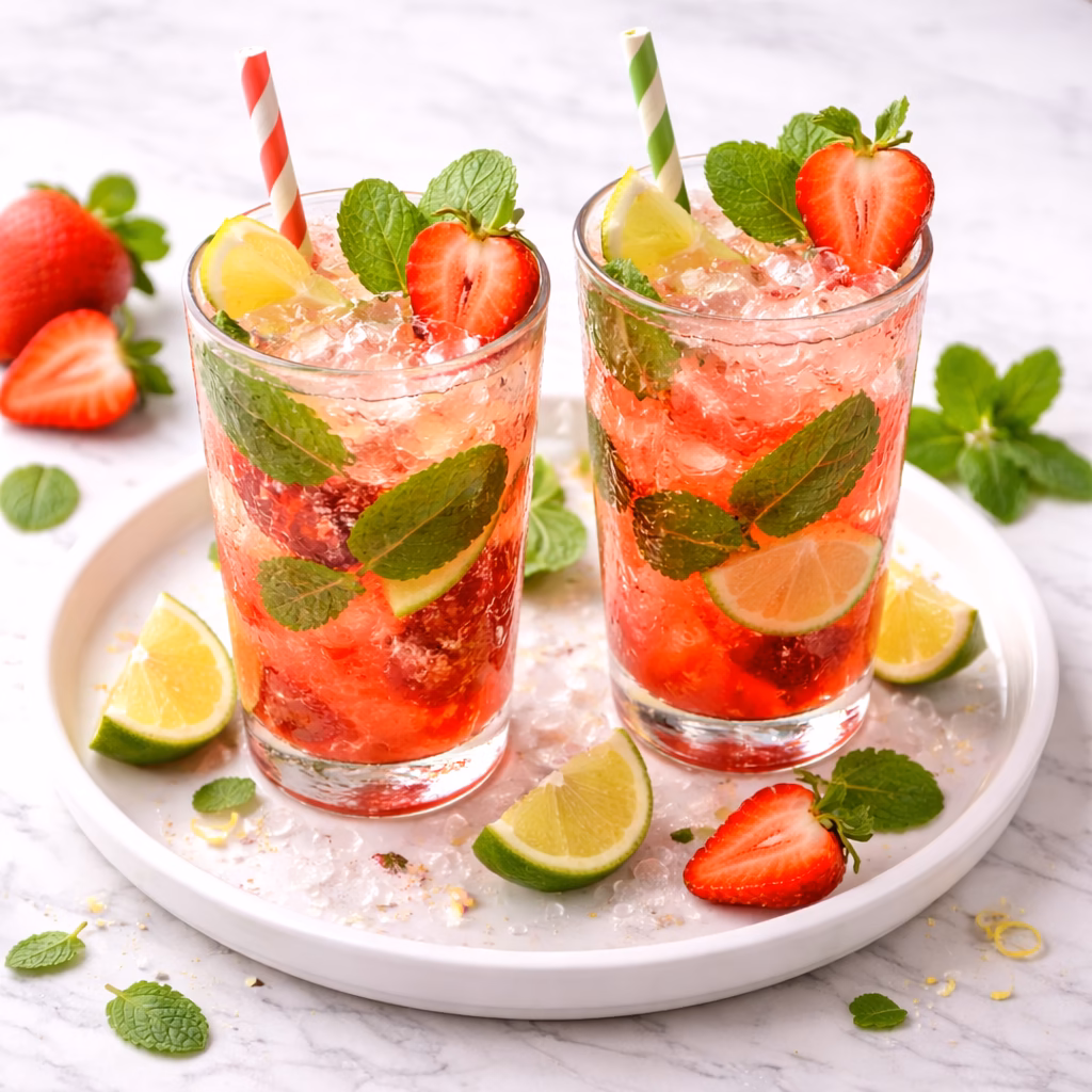 Strawberry Mojito Mocktail