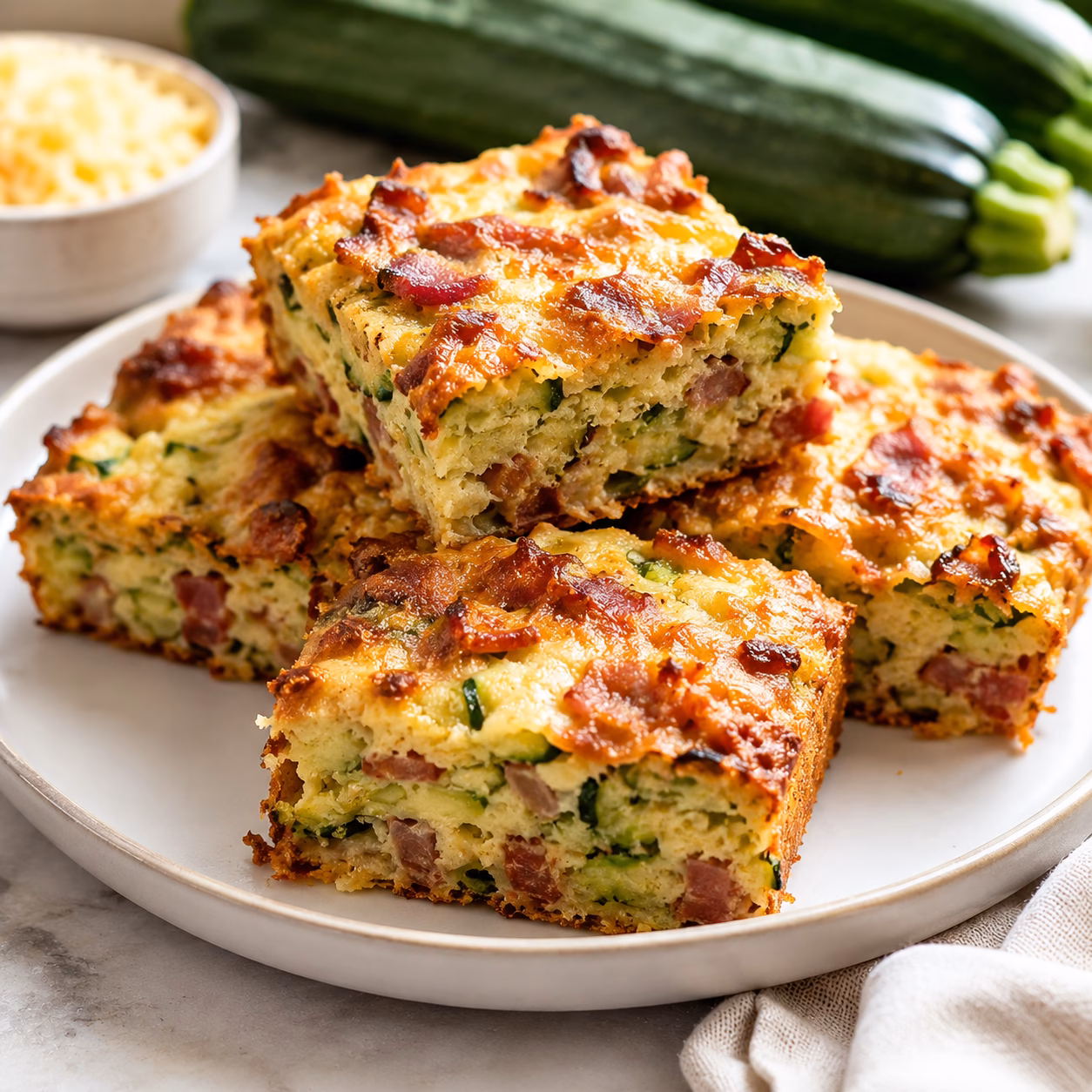 Zucchini and Bacon Slice,Zucchini
