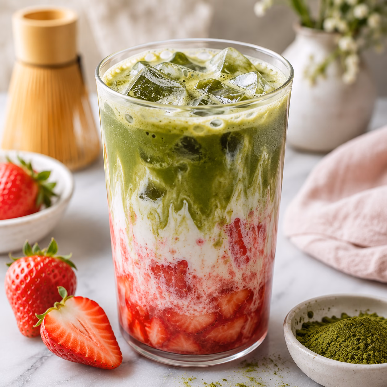 Strawberry Matcha