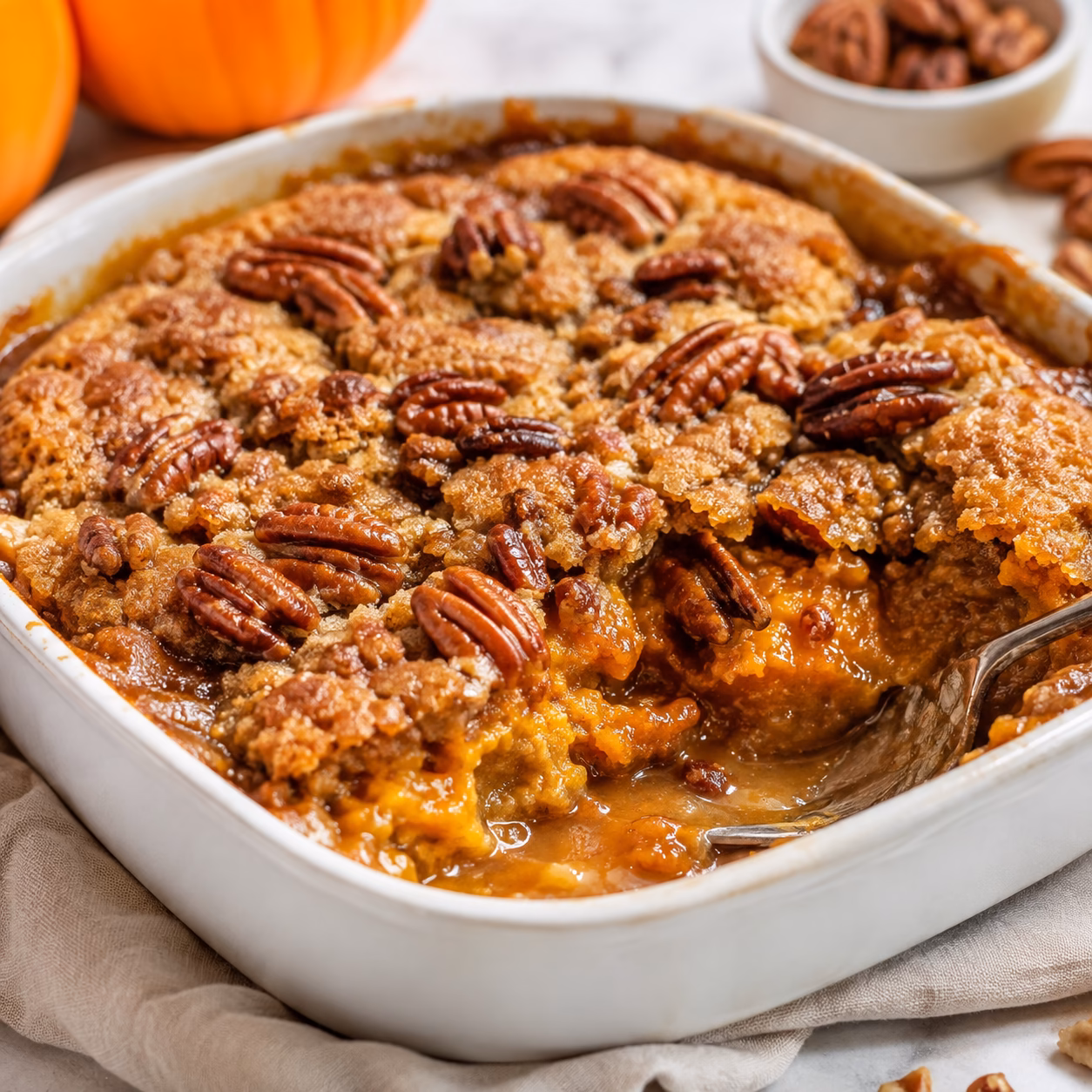 Pumpkin Pecan Cobbler,Pecan Cobbler
