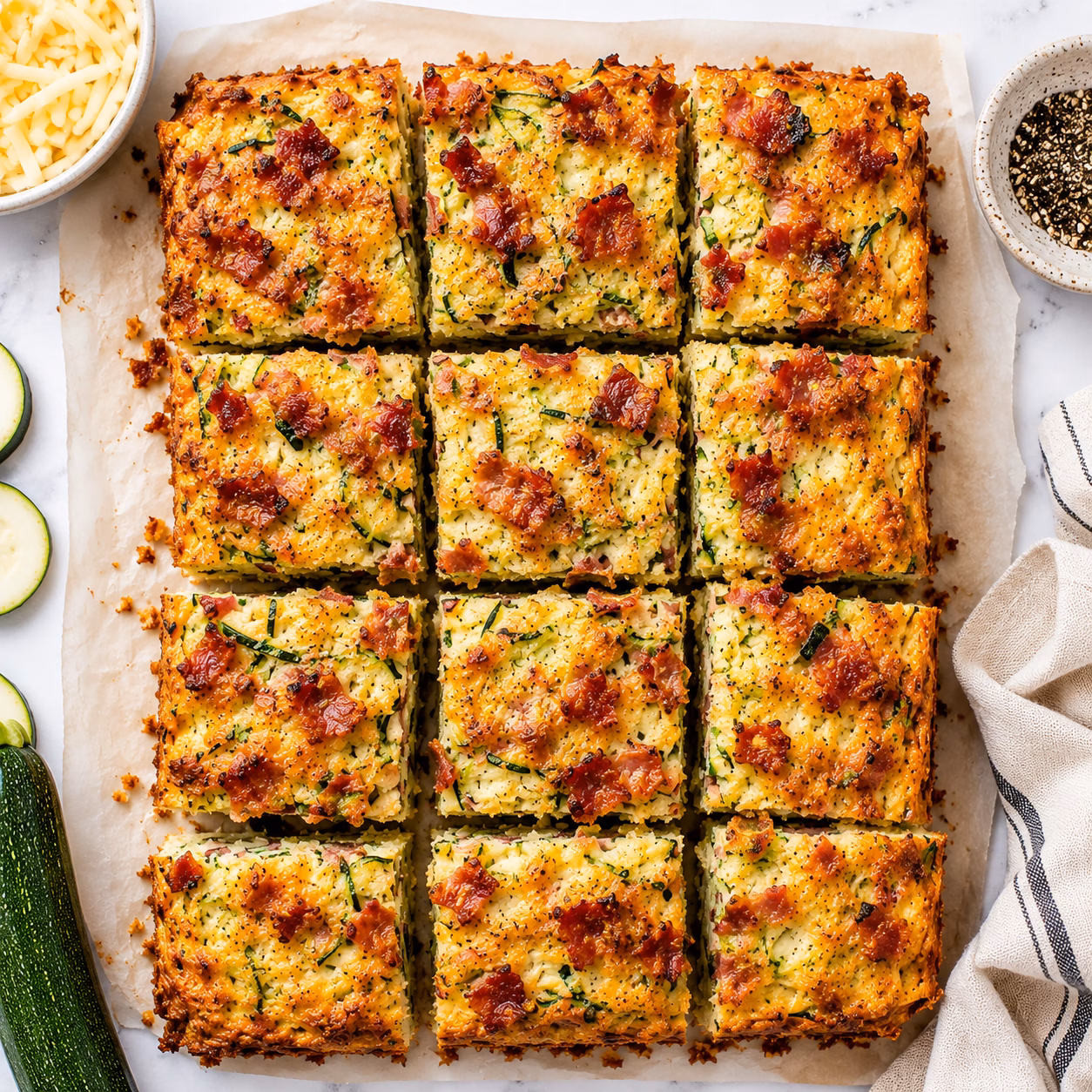 Zucchini and Bacon Slice,Zucchini