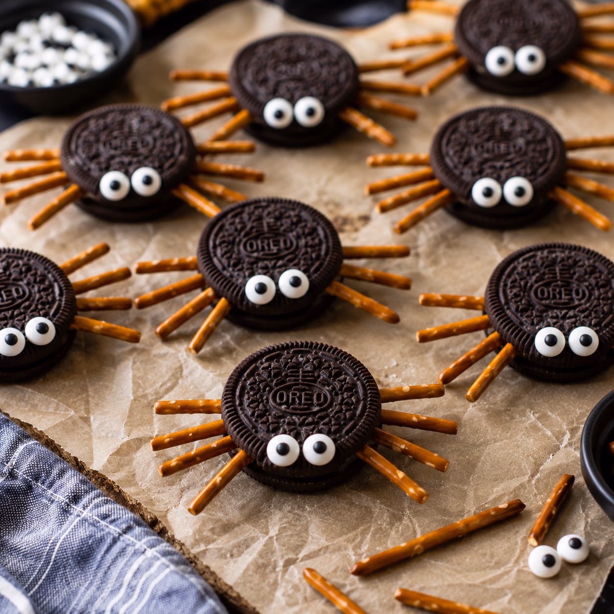 Oreo Spiders,Oreo Spiders for Halloween