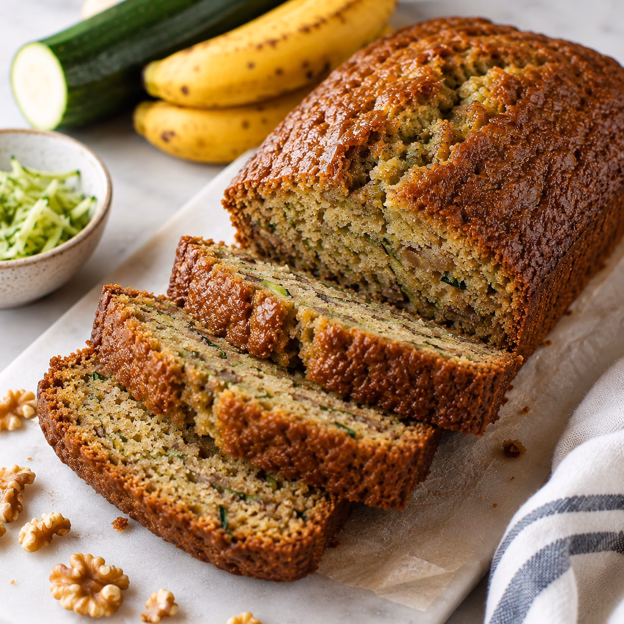 Zucchini Banana Bread,bread