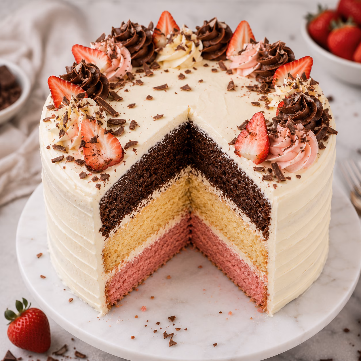 Neapolitan Cake