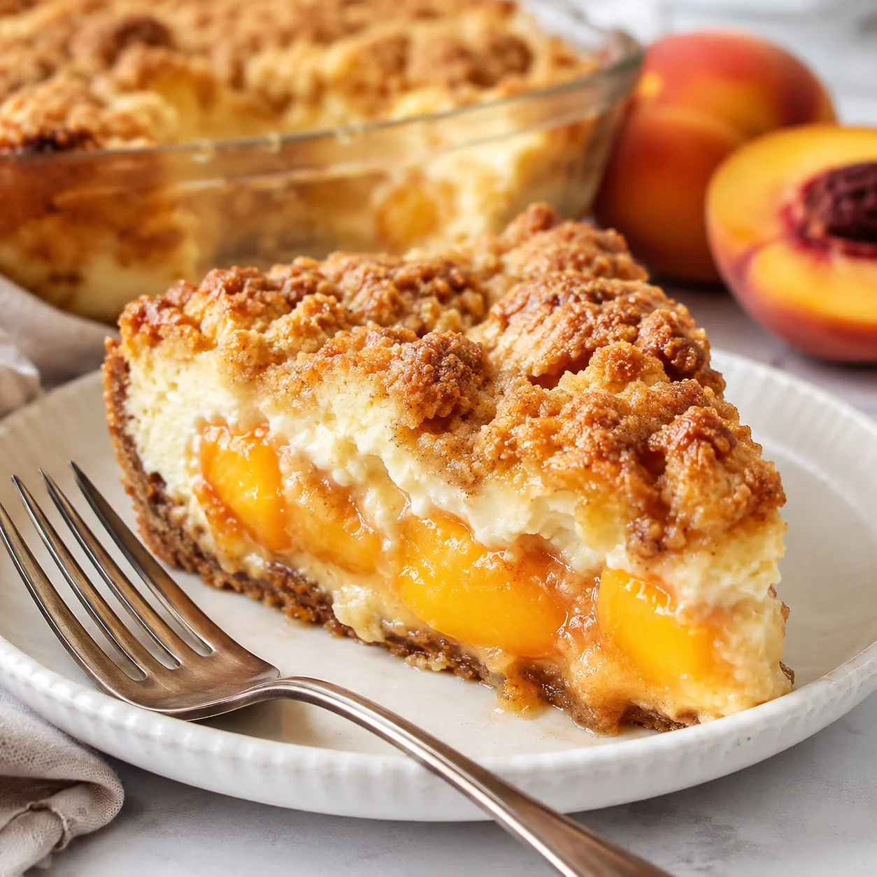 Peach Cobbler Cheesecake,Peach