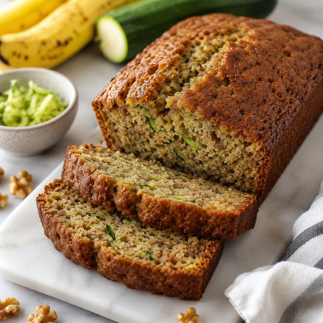 Zucchini Banana Bread,bread