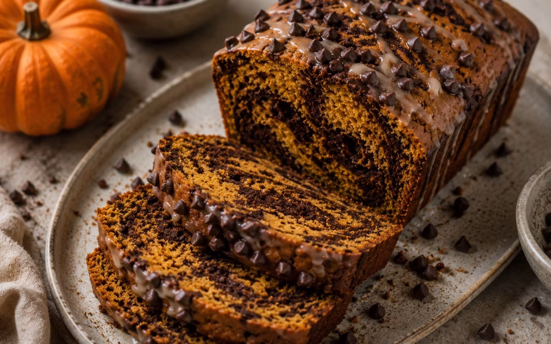Pumpkin Marble Cake