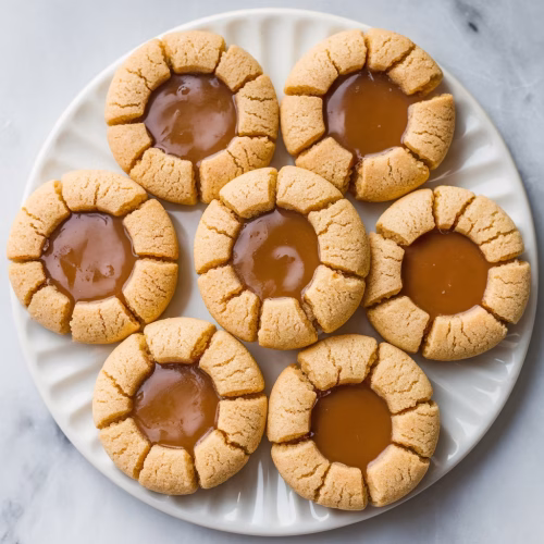 Salted Caramel Thumbprint Cookies