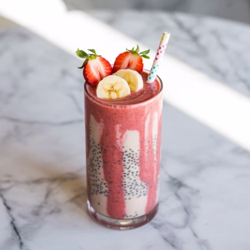 Strawberry Banana Chia Smoothie