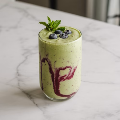 Creamy Avocado Berry Smoothie (Antioxidant-Packed Breakfast)