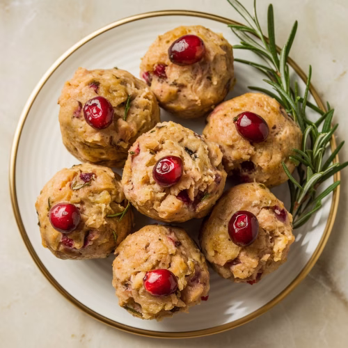 Cranberry Turkey Stuffing Balls: The Perfect Holiday Appetizer
