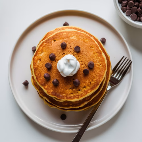 Fluffy Pumpkin Chocolate Chip Pancakes That Make Mornings Magical