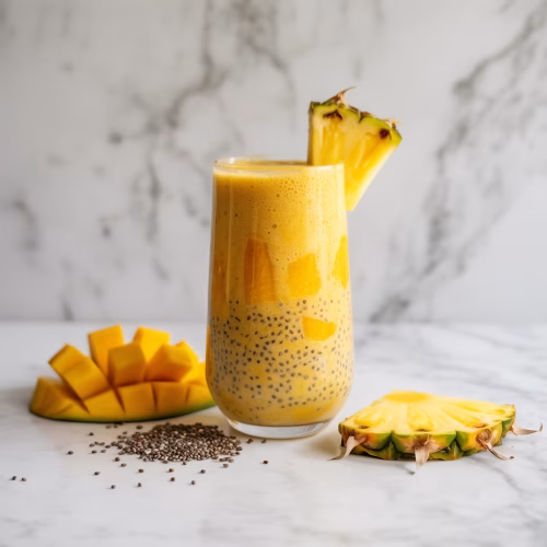 Mango Pineapple Chia Smoothie