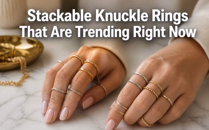 stackable knuckel rings that are trending right now