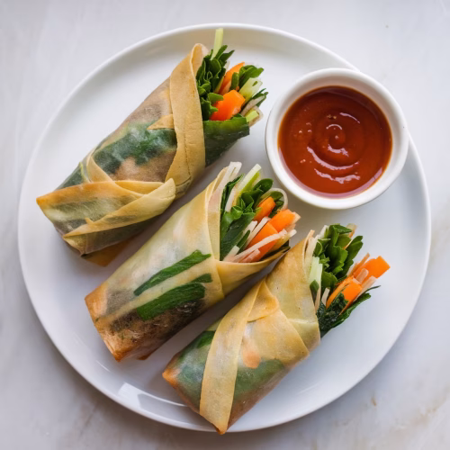 Fresh and Vibrant Vegan Spring Rolls